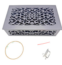 Wooden Doorbell Chime Cover Box Decorative Enclosure Black
