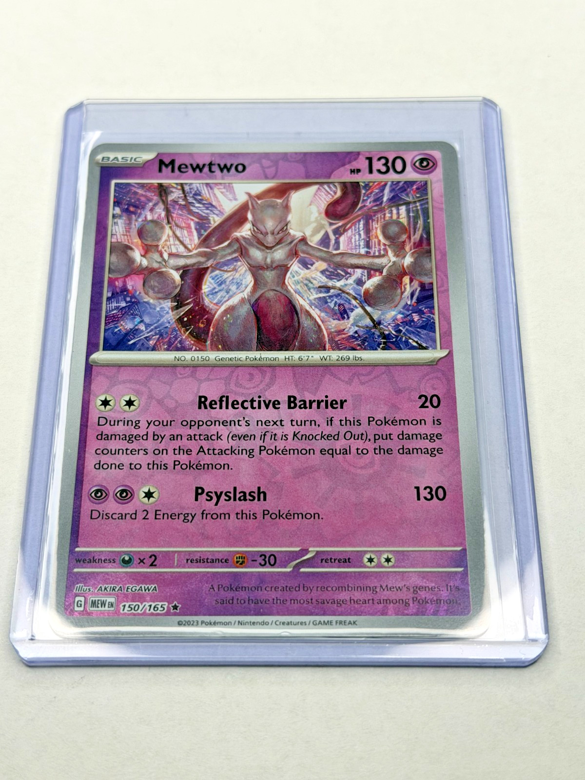 Pokemon TCG NM Mewtwo 150/165 Sv: Scarlet & Violet 151 Reverse Holo