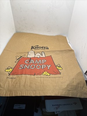 Camp Snoopy Knotts Berry Farm Shopping Bag  1980s DB-1770n