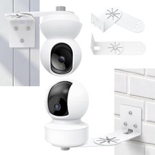 2 Pack Adjustable Corner Metal Mount Bracket Compatible with Kasa Indoor Pan-...