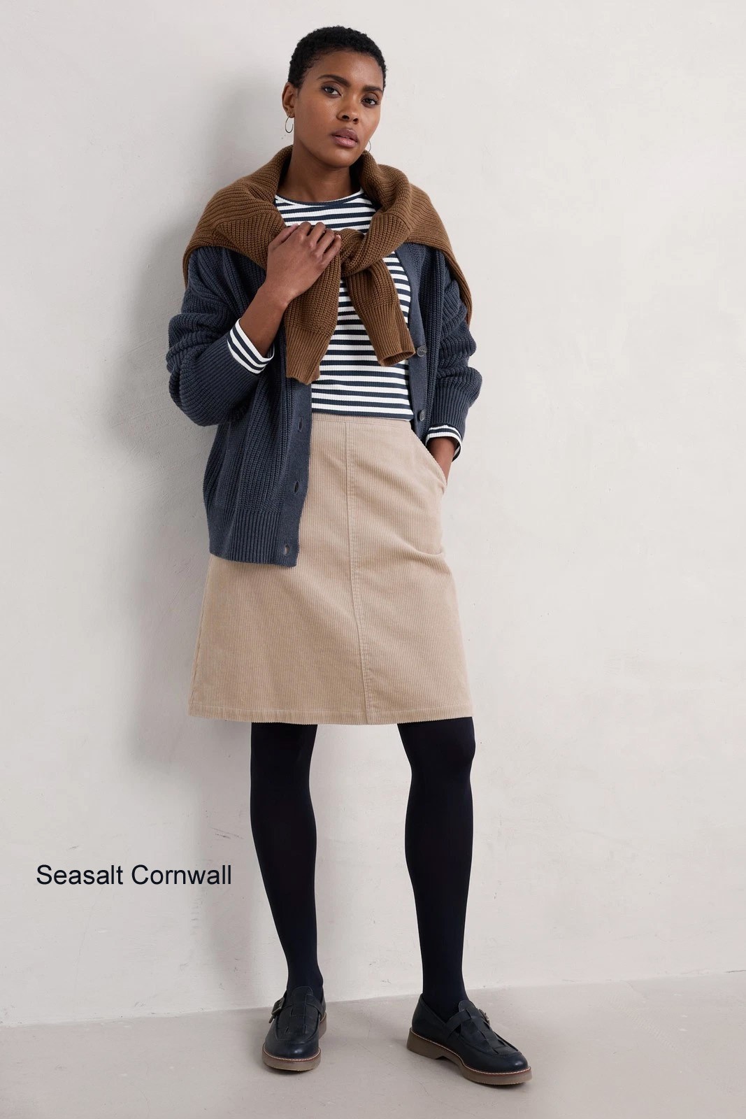 Seasalt Cornwall Dovetail Cotton Cord Skirt *Brand New* RRP £55.95 UK 20 image 2