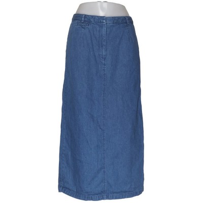 Talbots, Jeansrock, Größe: 42, Blau, Baumwolle, Einfarbig, Denim, Damen #GbY