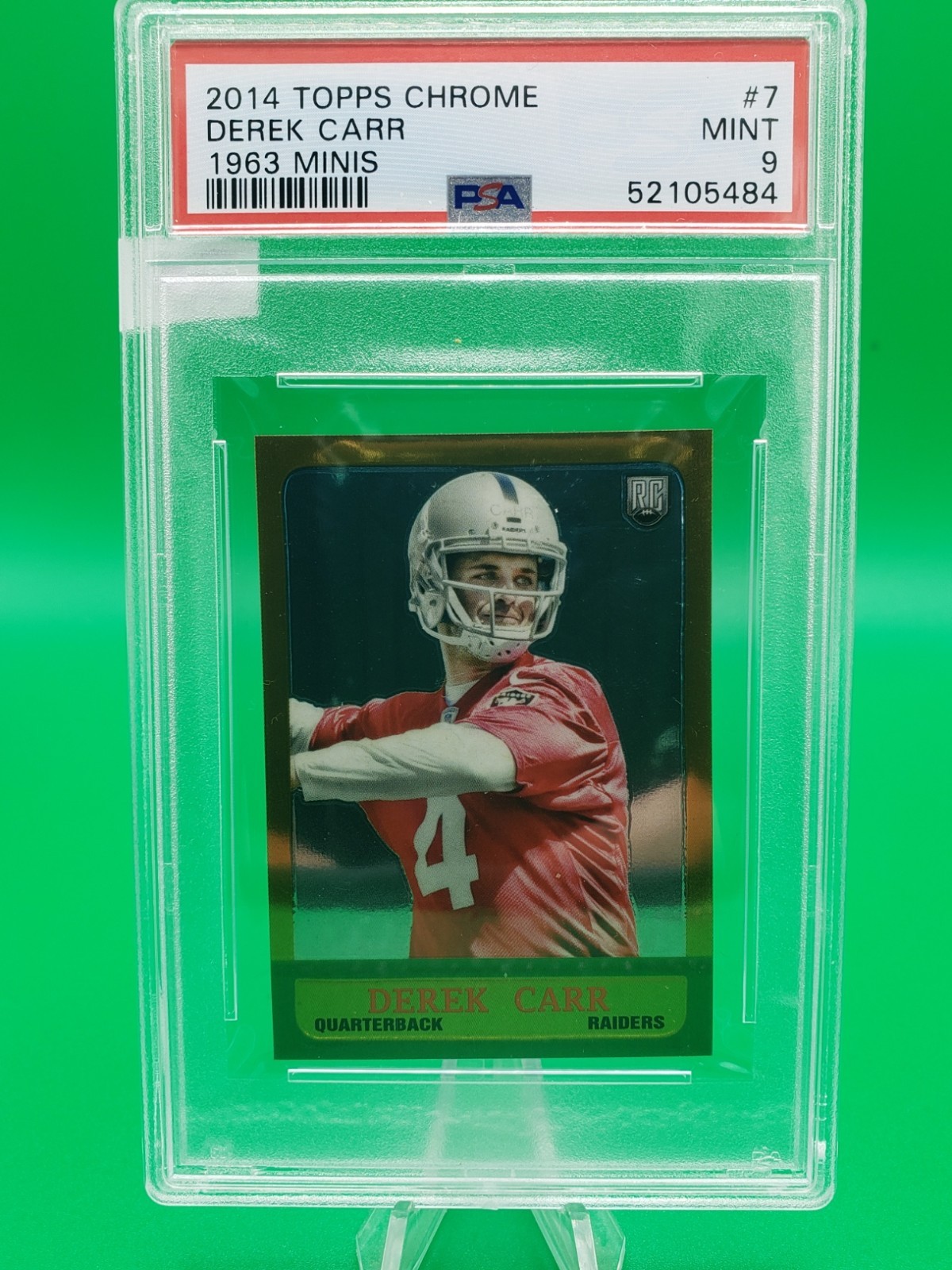 Derek Carr Topps Chrome Mini #115 Base