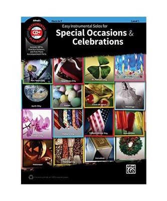 Easy Instrumental Solos for Special Occasions & Celebrations: Horn in F, Book & 