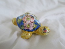 Handmade Handpainted Vintage Ceramic Russian Soviet Christmas Tree Decoration