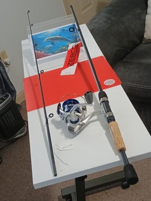Spinning Fishing Rod Zebco Spyn 6' ML 4-12lb And Reel Okuma Safina