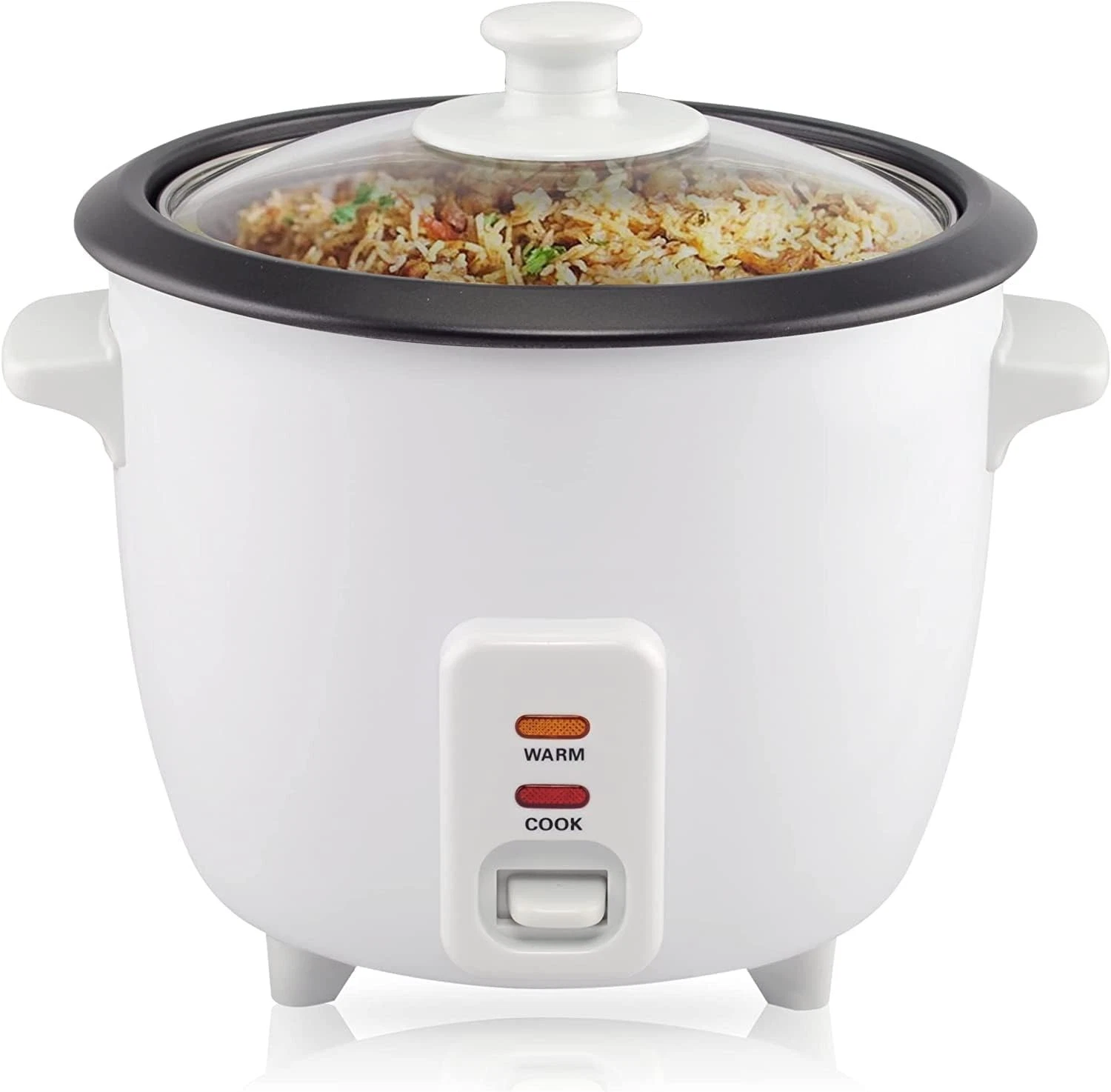 Electric Rice Cooker Non-Stick Removable Bowl, Cooks 4 cups, Measuring Cup
Opens in a new window or