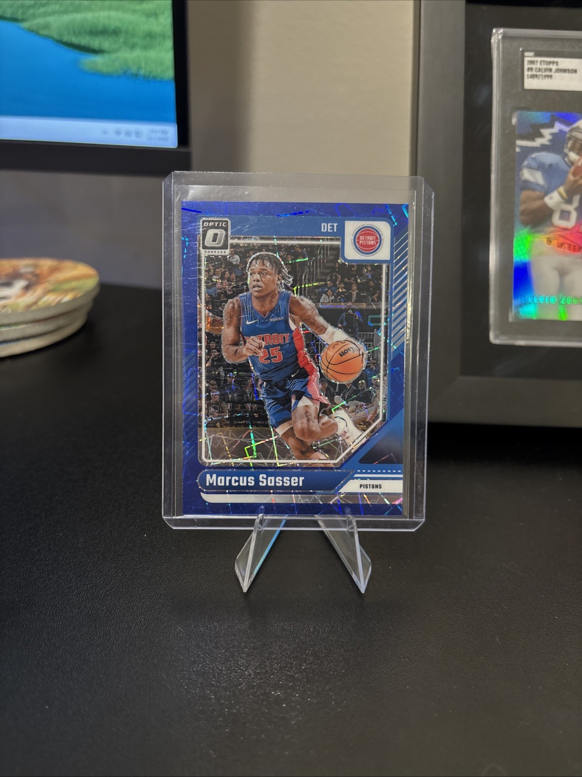 2024-25 Panini Donruss Optic - Marcus Sasser #202 Blue Velocity Prizm