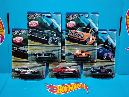 2026 HOT WHEELS SILVER SERIES VINTAGE CLUB SET BMW HONDA ALFA ROMEO FORD PORSCHE