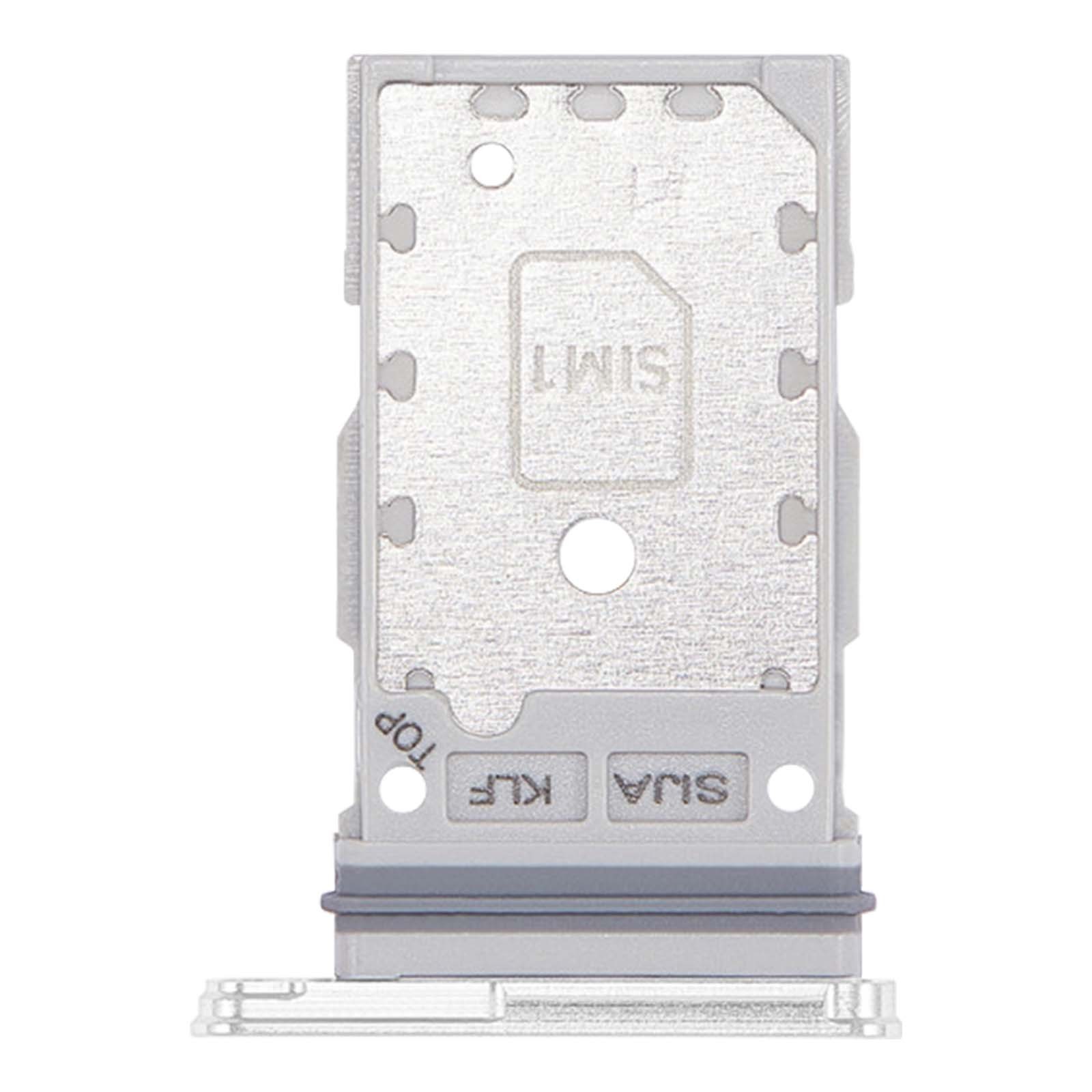 Support carte SIM Galaxy S22 Ultra Blanc en finition aluminium durable