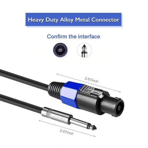 High-Performance 25ft Speaker Cables, DJ/PA Audio Connection - Picture 6 of 11