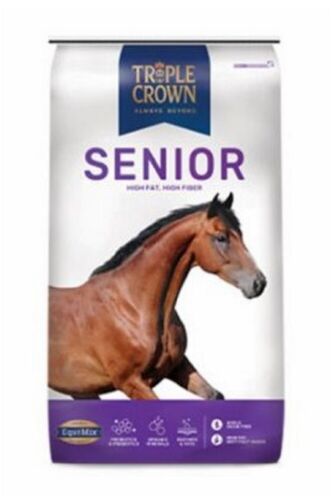 Triple Crown 3004440-506 Animal Supplies 50 Pounds Senior Textured Horse Feed - Afbeelding 1 van 1