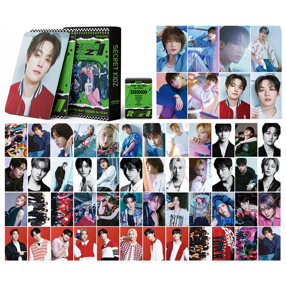 55pcs Set Stray Kids SECRET KIDZ LOMO Card HD Collective Lomocards