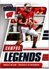 Russell Wilson 2021 Panini Contenders DP #4 Campus Legends Wisconsin Badgers