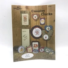 Vintage Cross Stitch Patterns, Country Clucks Leaflet 8, 1983 Yarn Tree Designs