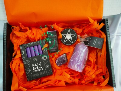 Wohlstandszauber Kerzenbox | Reichtum & Fülle Kit | Spirituelles Geschenkset 