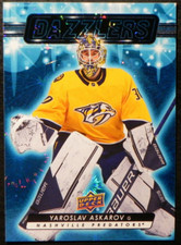 Yaroslav Askarov 2023-24 Upper Deck Series 1 Blue Dazzlers RC #DZ-12, Predators