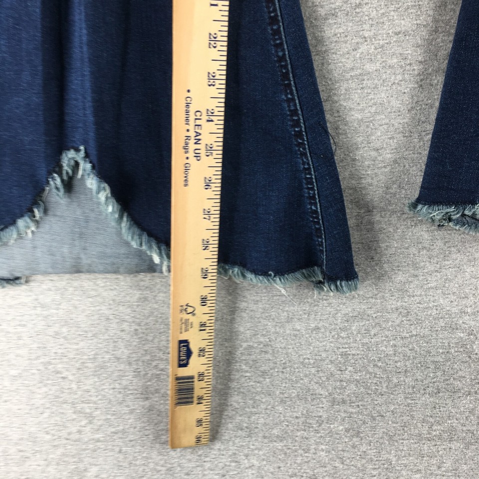 Rock & Roll Jeans Womens 28x30 High Rise Bell Bottoms Wide Flare Denim