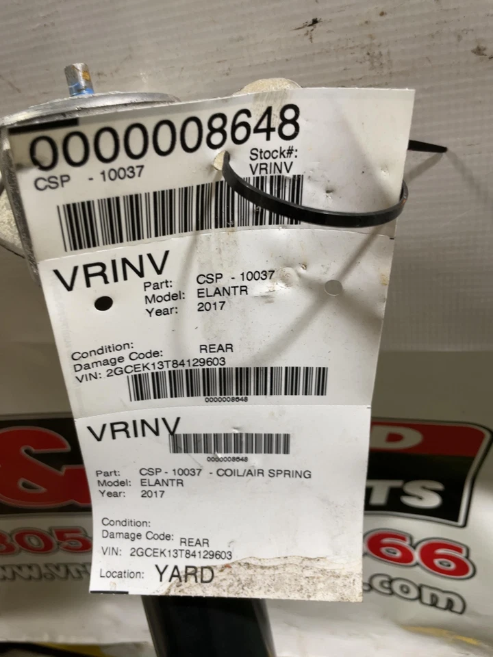 ✅ Hyundai Elantra 2020 muelle neumático helicoidal OEM Foto 2 de 2