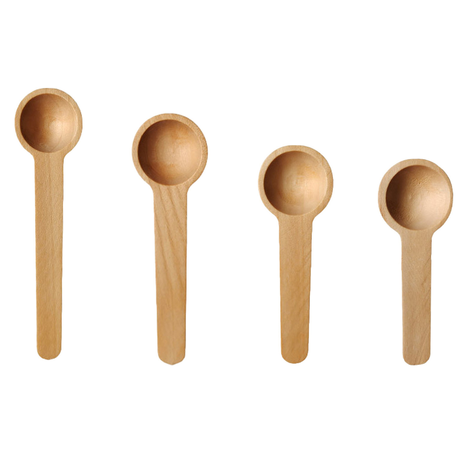 Lotus Wood Milk Powder Spoons Candy Spoon, Reusable Teaspoon Serving Utensils