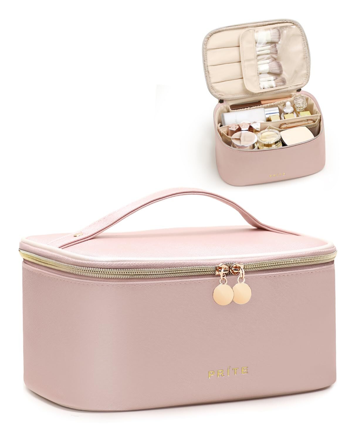 Large Waterproof Travel Makeup Bag with Spacious Capacity for Cosmetics-image