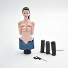 Sexy Lady Girl Blue Mini Pants Car Manual Stick Gear Shift Knob Lever Shifter