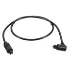 Fiber Optic Audio Cable 90 Degree 1.9FT TOS Optical Link PVC Plastic for TV DVD
