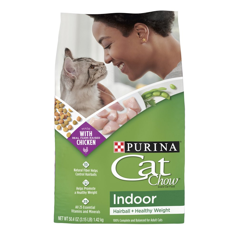 Purina Cat Chow Indoor Hairball & Healthy Dry Cat Food, 3.15