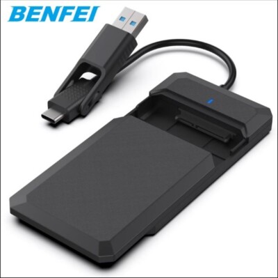 External 2.5 inch SATA Compatible SSD / Hard Drive Enclosure Type-C/A USB - NIB