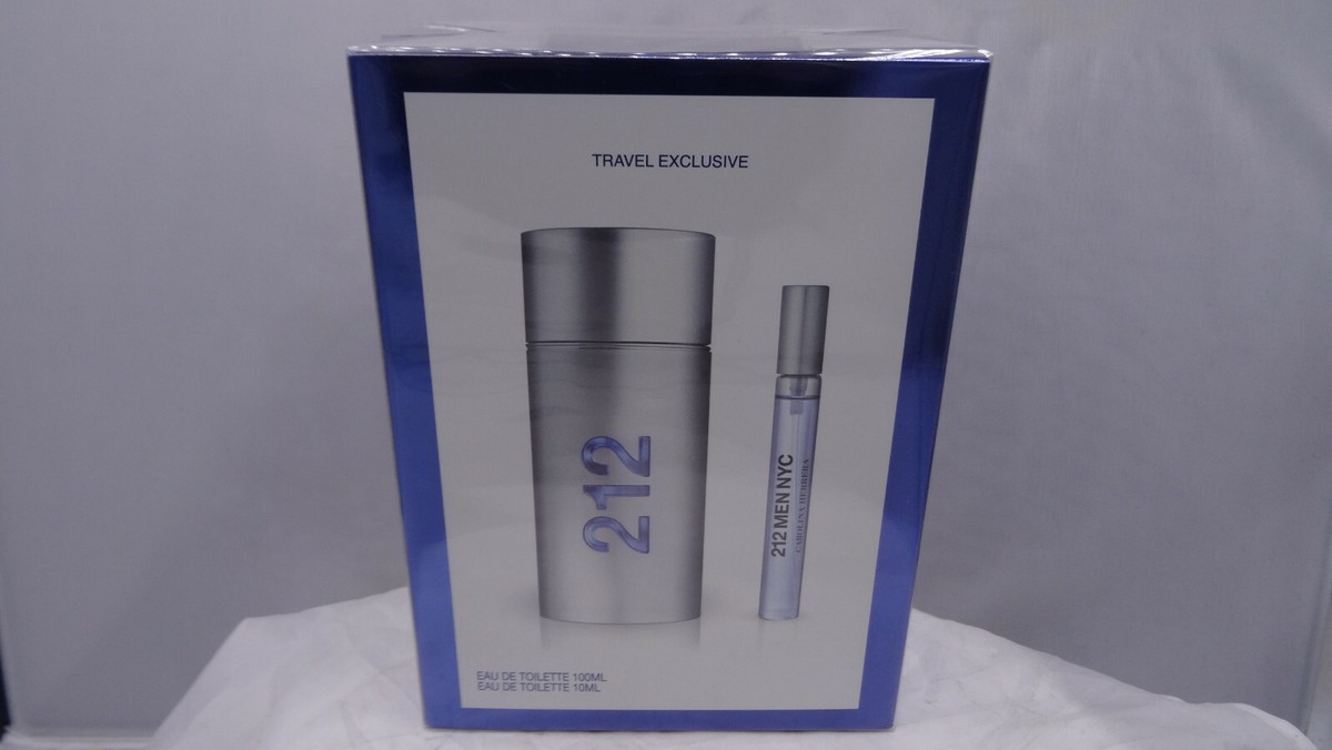 212 NYC by Carolina Herrera EDT for Men Travel Exclusive Set | eBay