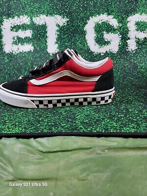 Size 7.5 - VANS Old Skool V 'Logo Pop' Checkered Mid Sole Size 7.5 - VANS Old Skool V 'Logo Pop' Checkered Mid Sole