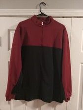 Nike Golf 1/4 Zip Therma-Fit Pullover Sweatshirt Men's Sz Large Red Navy