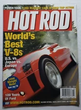 Hot Rod Magazine October 2003 V-8's U.S. Vs. Japan Vs. Europe 100 Years of Ford