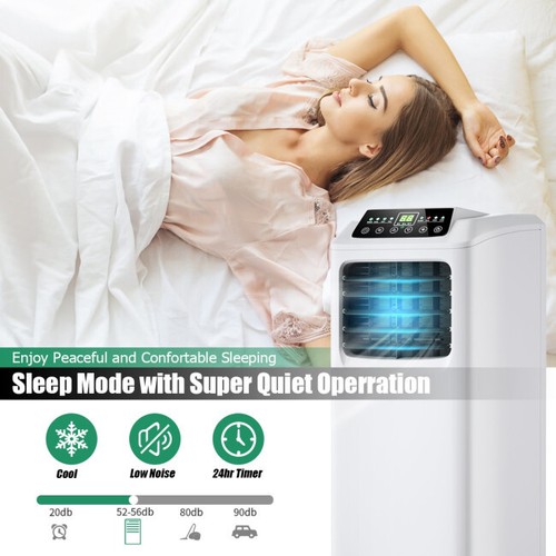 Costway EP24618US 8,000 BTU Portable Air Conditioner White for sale