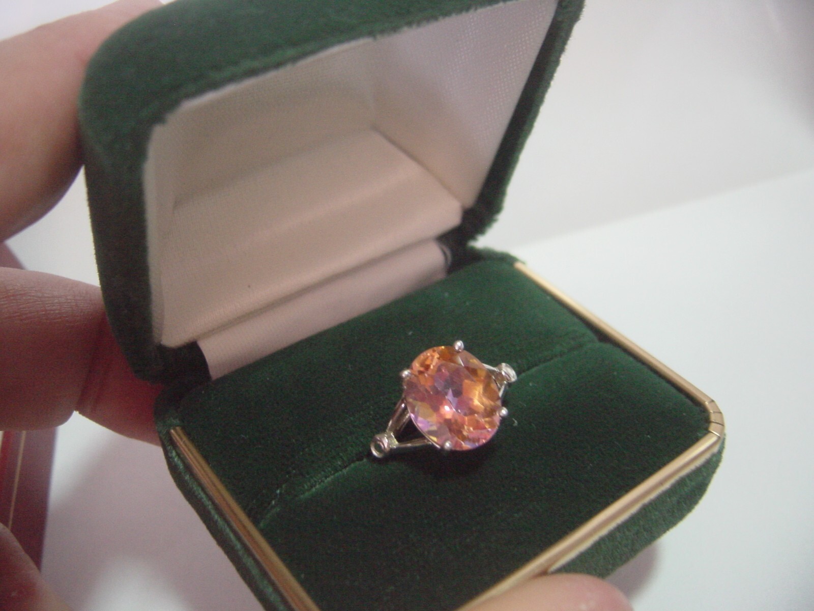 fabulous Solid Silver Ring-really superb mystic q… - image 2