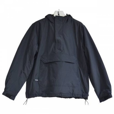 SUPREME Hooded Logo Half Zip Pullover Padded Pullover Jacket 17AW 