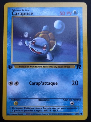 Carte Pokemon Carapuce 68 Commune Team Rocket Edition 1 Fr Neuf Toys Hobbies Pokemon Trading Card Game