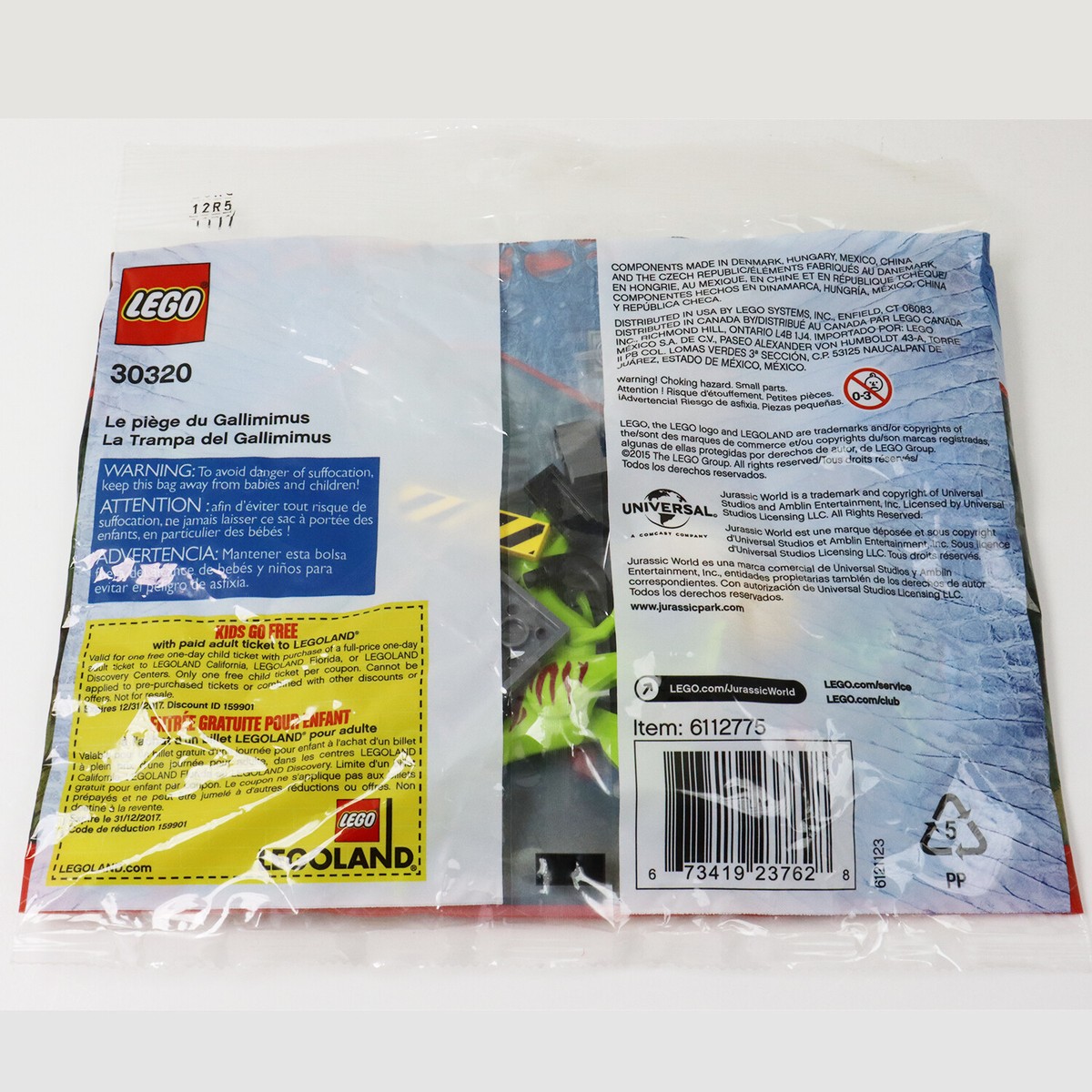 LEGO Jurassic World Gallimimus Trap Set (30320) Exclusive Polybag