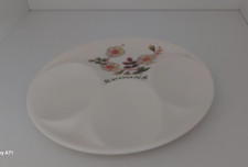 Melamine Spoon Rest Round Three Spoon White Floral Vintage
