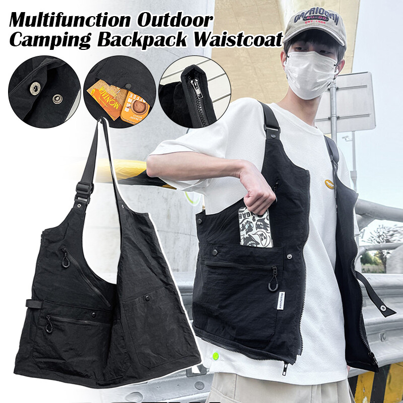 Unisex Multifunction Vest Outdoor Camping Dual-use Variable