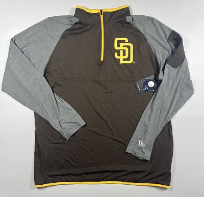 Spring Training San Diego Padres New Era 1/4 Zip Pullover XL NWT