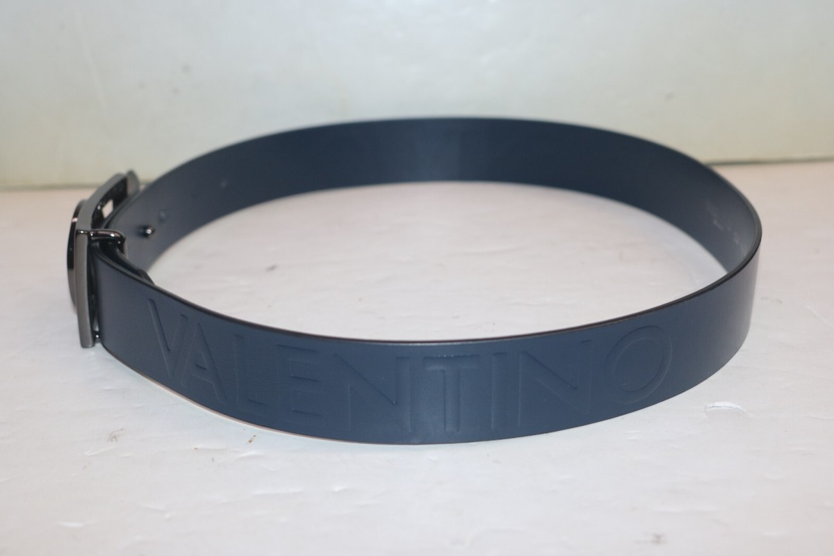 Mario Valentino XL Teal Logo Buckle Belt – Bold Designer Statement Piece Belt Buckle Valentino - Etsy main image 3