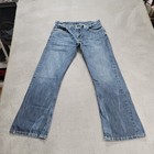 Levi's 527 Jeans Mens 33x30 Fits 32x29  Blue Boot Cut Flap Pockets Cowboy Denim