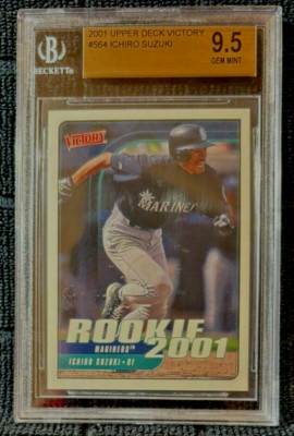 2001 UPPER DECK VICTORY ICHIRO SUZUKI RC # 564 BGS MINT 9.5 !