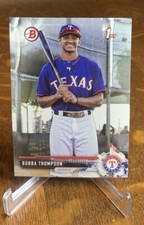 2017 Bowman Draft Bubba Thompson 1st Bowman #BD-141 Texas Rangers Baseball Card