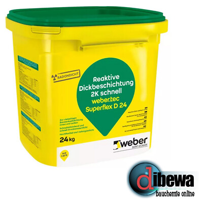 weber.tec Superflex D24 - Reaktivabdichtung, Kellerabdichtung, Deitermann, 2-K
