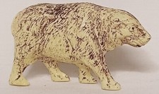 VINTAGE OCCUPIED JAPAN 3-1/8" LONG CELLULOID PLASTIC TAN BROWN BEAR TOY