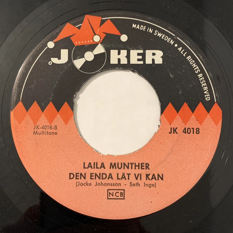 Laila Munther Tusen Förbud Den Enda Låt Vi Kan Vinyl 7 Inch Single Joker Sweden - Image 3 of 4