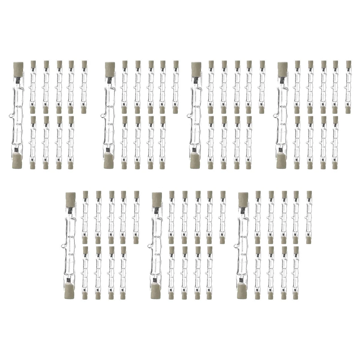 2 Portalampade R7S In PP Per Lampade Alogene E Infrarossi | Adattatore Per Riscaldatori E Illuminazione | Installazione Facile In Spazi Stretti