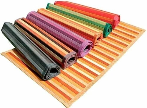 Tappeto bamboo stuoia legno pedana per cucina Comart passatoia antiscivolo legno